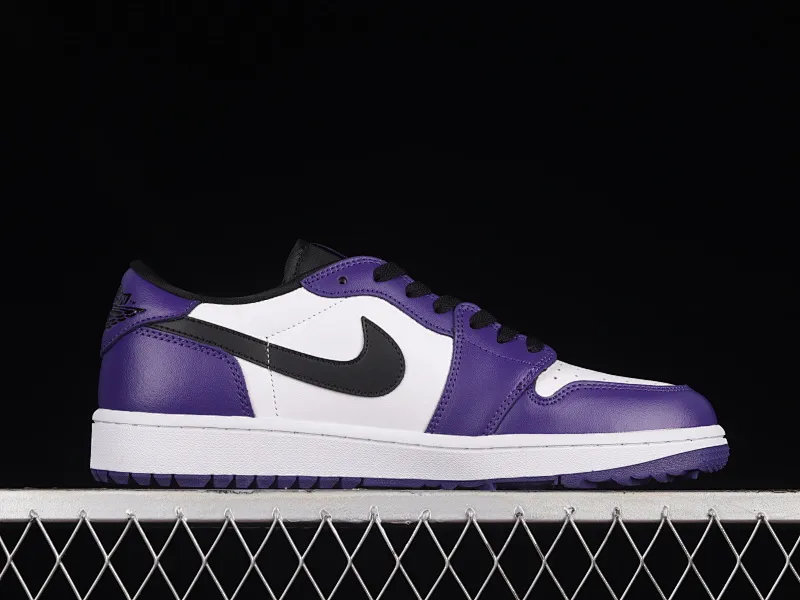 All categories Air Jordan Jordan series basketball shoes Air Jordan 1 Low Z version Air Jordan 1 Low Golf "White Purple" AJ1 Joe 1 new golf version white and purple color DD9315-105